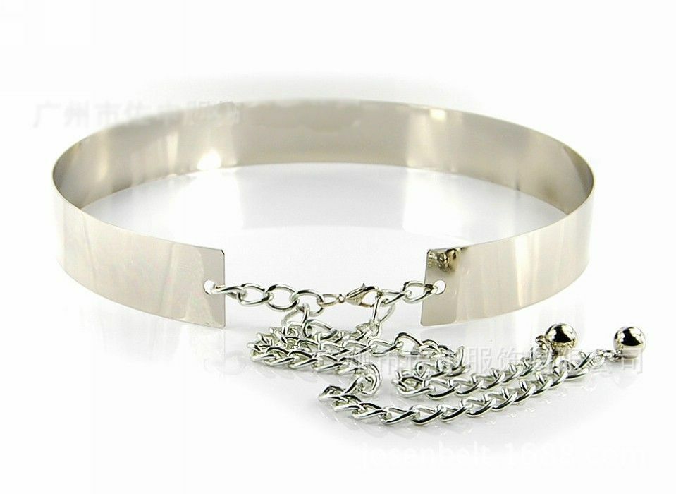 Vogue Mirror Belt Metallic Chain Belt