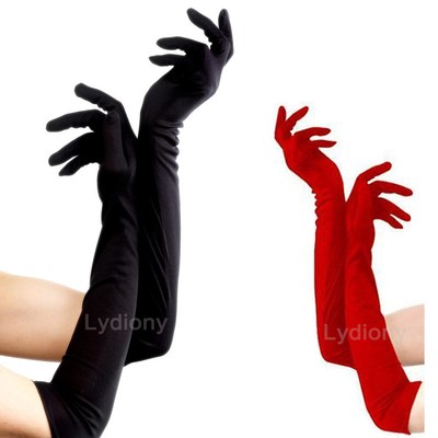 Elegant Satin Opera Gloves