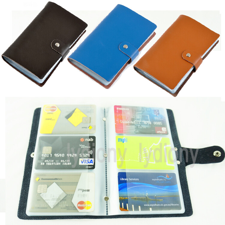 Leather Business Card Holder Wallet